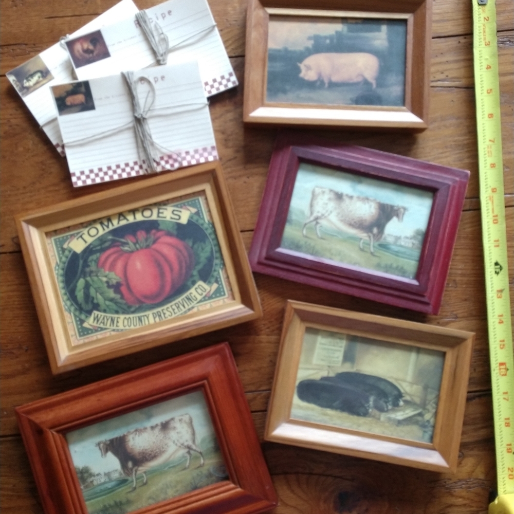 Country pictures and recipe cards